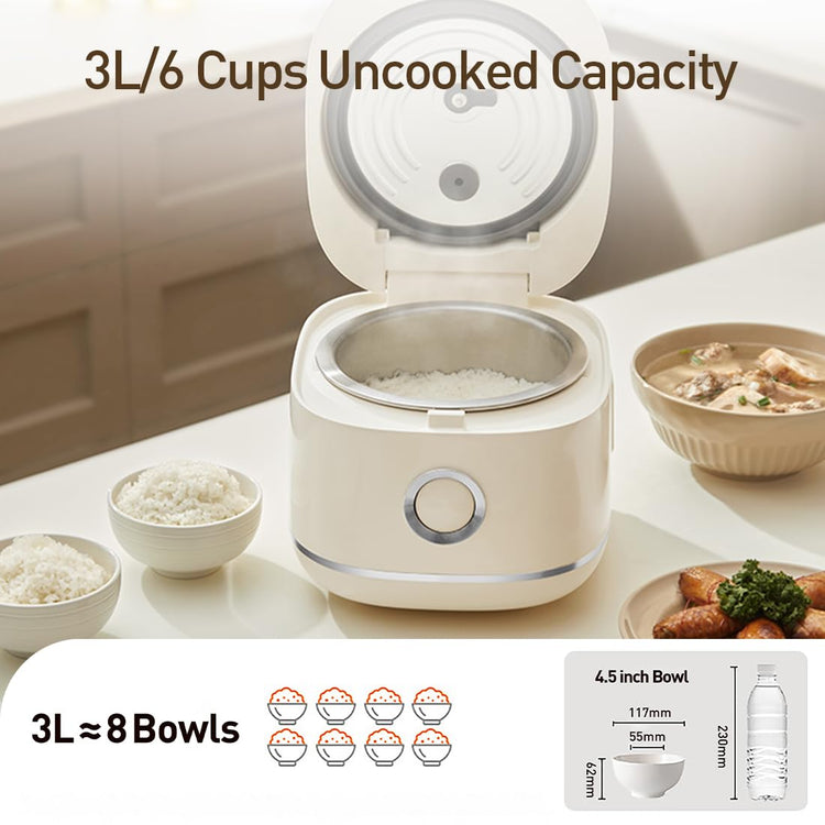 Stainless Steel Rice Cooker (6 Count)