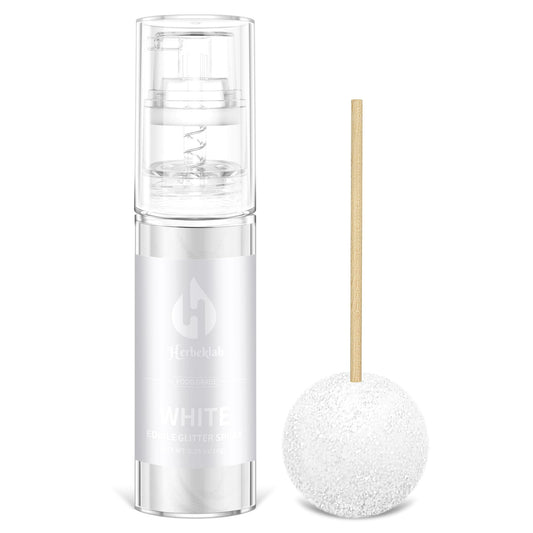 White Edible Glitter Spray