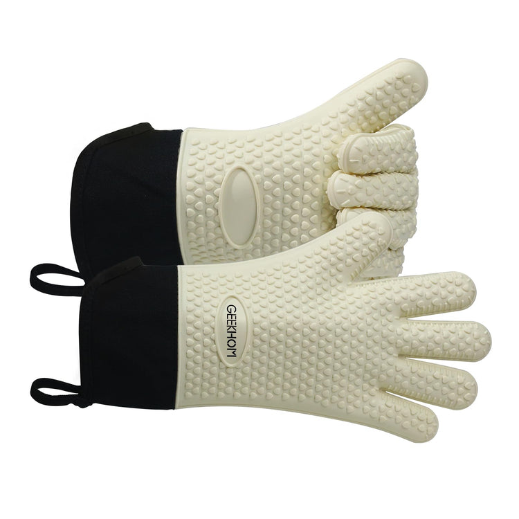 BBQ Gloves Heat Resistant Oven Mitts (2 Count)