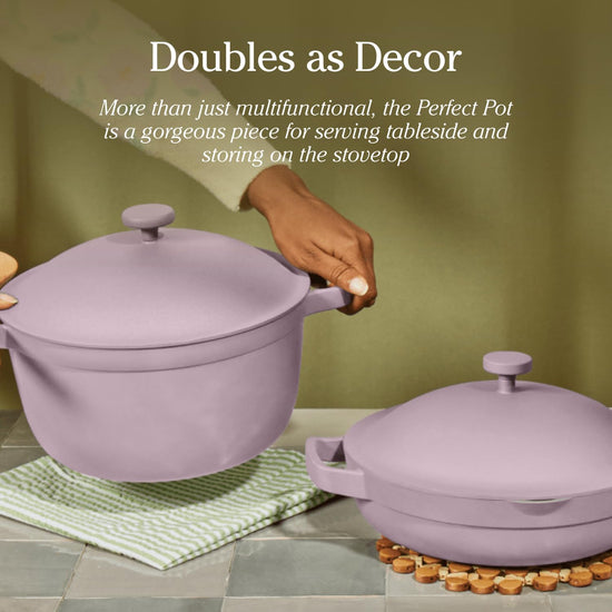 Our Place Perfect Pot - 5.5 Qt. Nonstick Ceramic Sauce Pan with Lid | Versatile Cookware for Stovetop and Oven | Steam, Bake, Braise, Roast | PTFE and PFOA-Free | Toxin-Free, Easy to Clean | Char - Nestoria