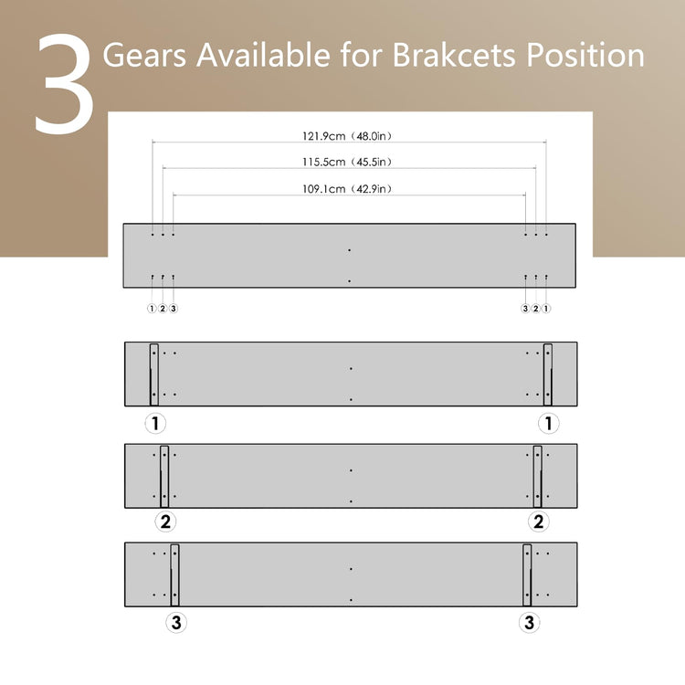Long Wall Shelves (2 Count)