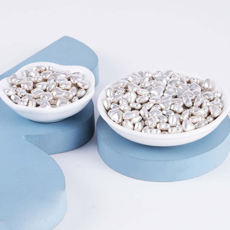 Silver Heart Shapes Sprinkles (4.58 Ounce)