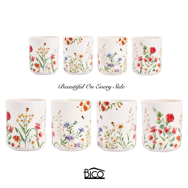 Summer Provence Ceramic Utensil Holder Set of 2 (2 Count)