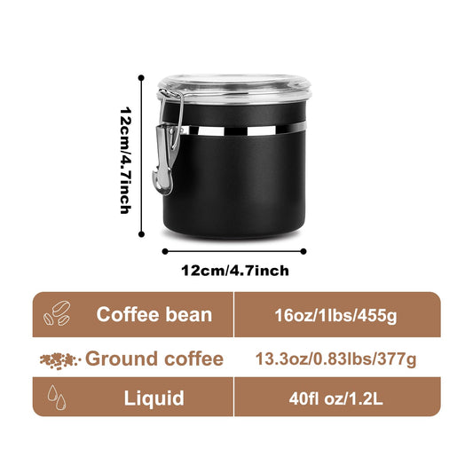 Stainless Steel Food Container with Clear Lids Airtight Storage Container Stackable Small Canisters Kitchen Pantry Storage for Cereal
