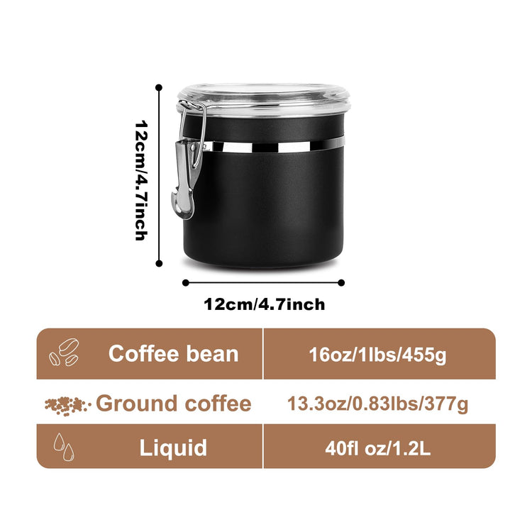 Stainless Steel Food Container with Clear Lids Airtight Storage Container Stackable Small Canisters Kitchen Pantry Storage for Cereal