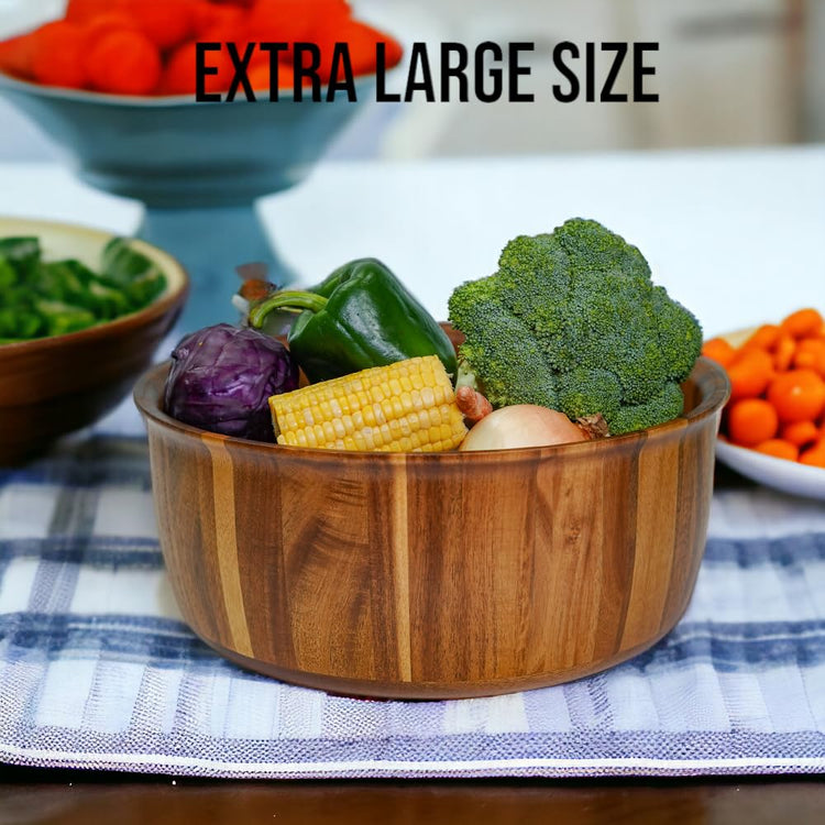 Extra Large Wooden Salad Bowl
