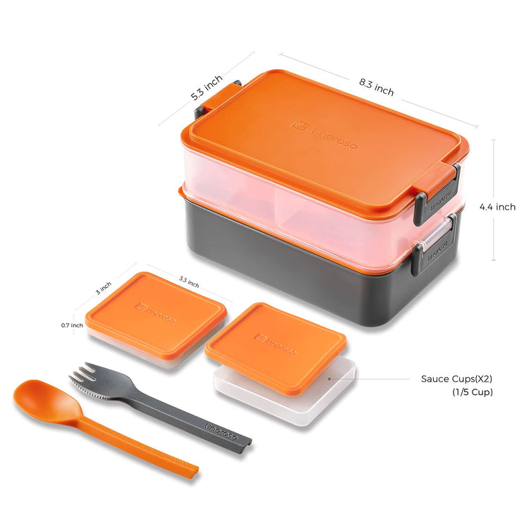 Stackable 2 Tier Adult Bento Box