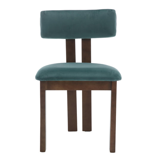 Dining Chairs Set of 4 Velvet Diner Chairs Modern Wood Chairs for Kitchen and Dining Room (4 Count)