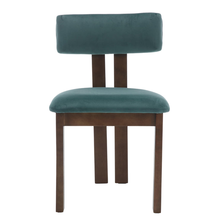 Dining Chairs Set of 6 Velvet Diner Chairs Modern Wood Chairs for Kitchen and Dining Room (6 Count)