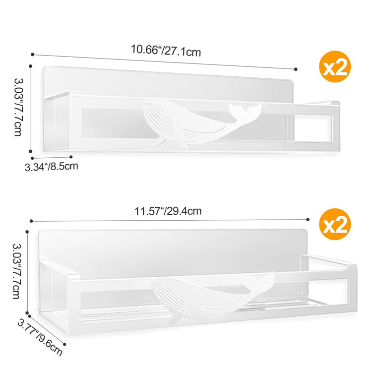 Magnetic Spice Rack for Refrigerator (4 Count)