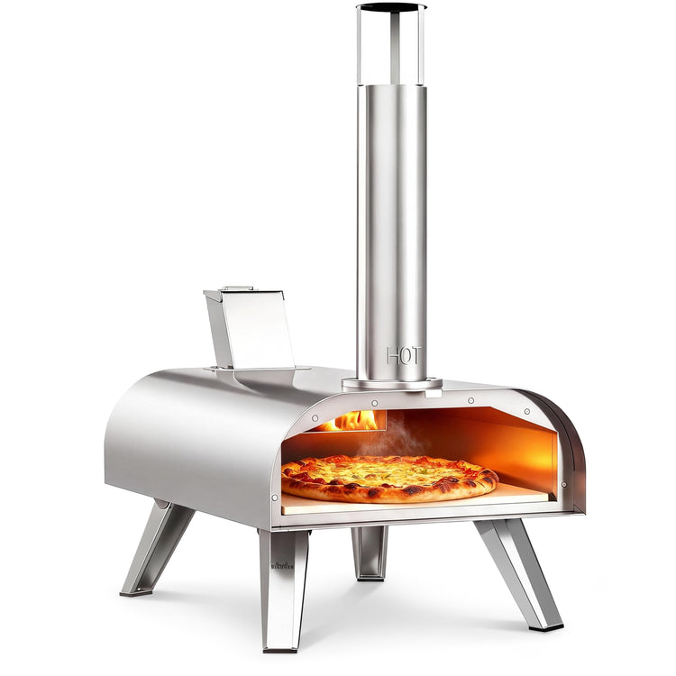 12" Multi Fuel Outdoor Pizza Oven Reach up to 1110℉