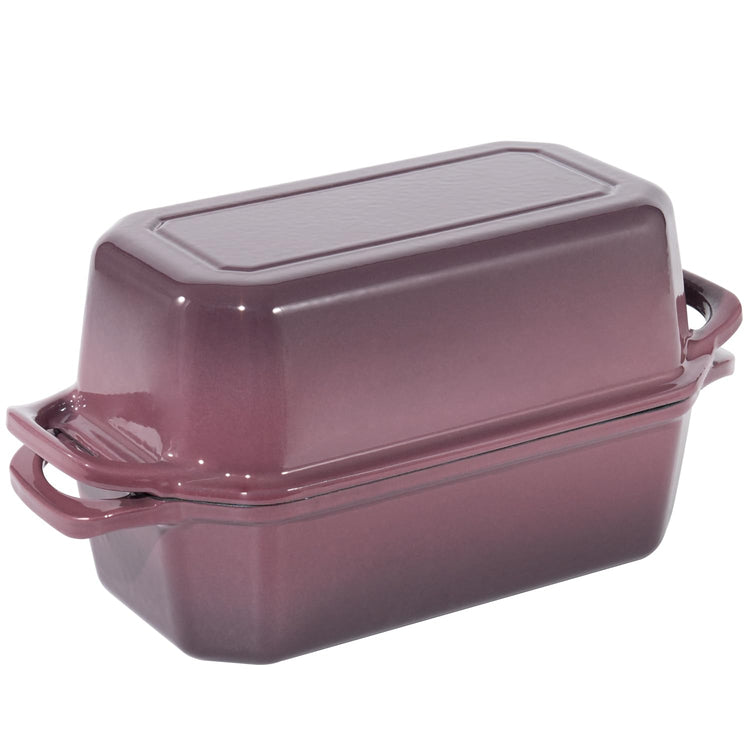 Bread Pan Cast Iron Loaf Pan with Lid Bread Loaf Pan 8.5x4.5 Inch Loaf Pan Enameled Cast Iron Sourdough Loaf Pan