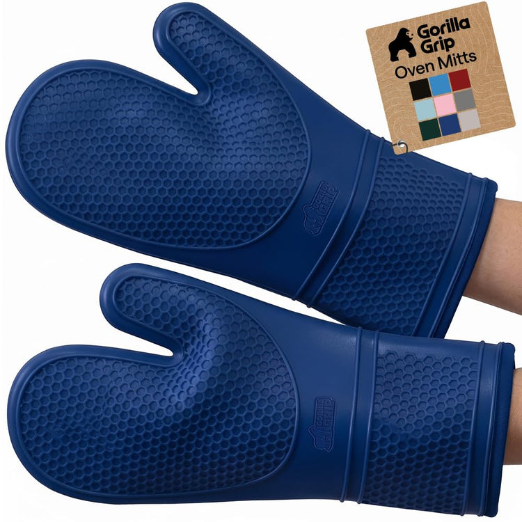 BPA Free Soft Silicone Oven Mitts (2 Count)