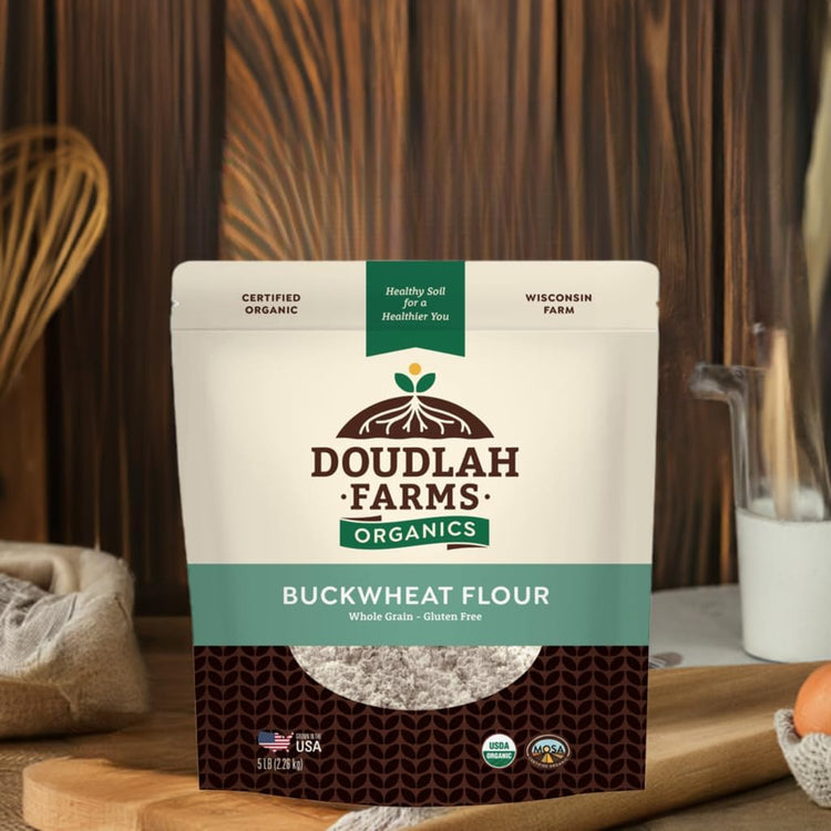 Organic Buckwheat Flour 5 lb (80 Ounce)