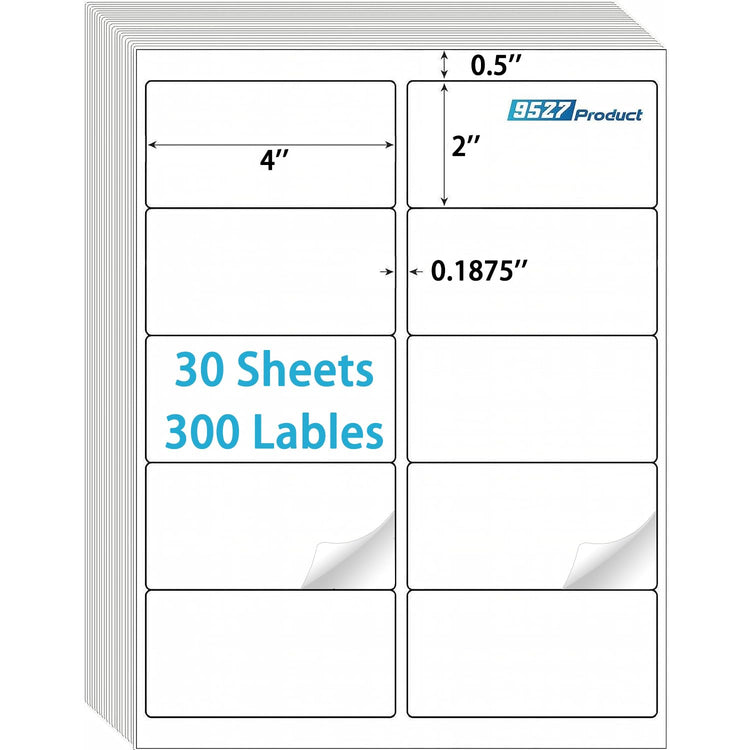 2x4 inch Shipping Labels (300 Count)
