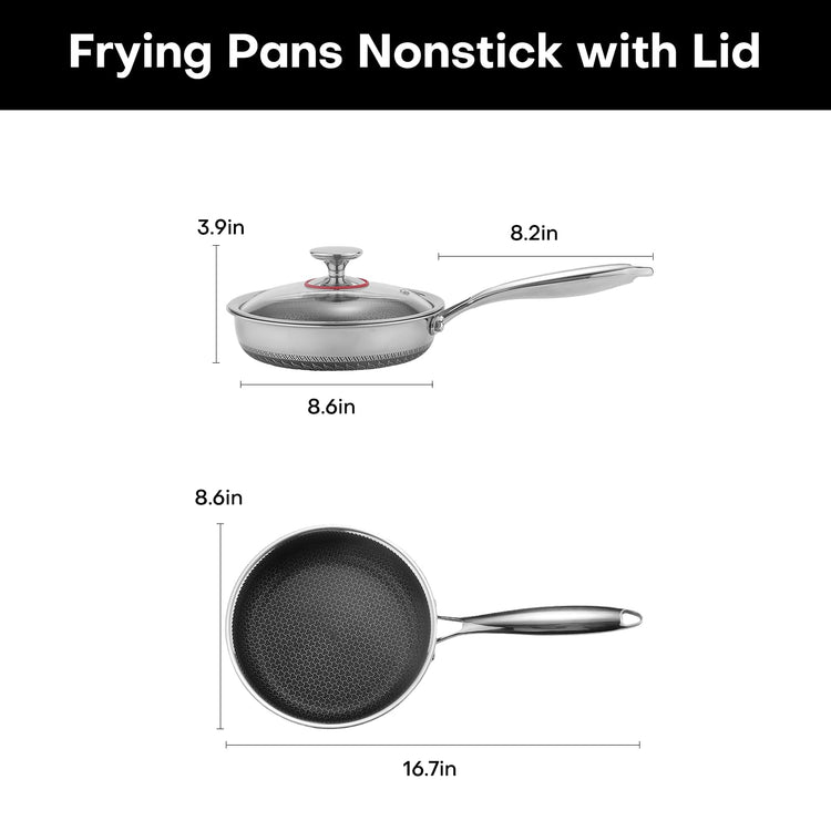 Non Stick Frying Pans Skillet with Lid