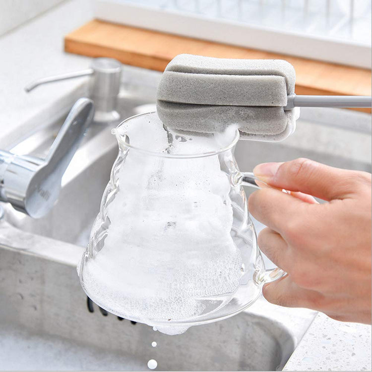 Brush Bottle 2 Pack 1 Long 1 Short Cleaning Brush 2pcs Traceless Hook (4 Count)