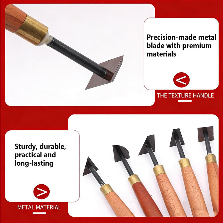 10 Piece Professional Pottery Trimming Tool Set