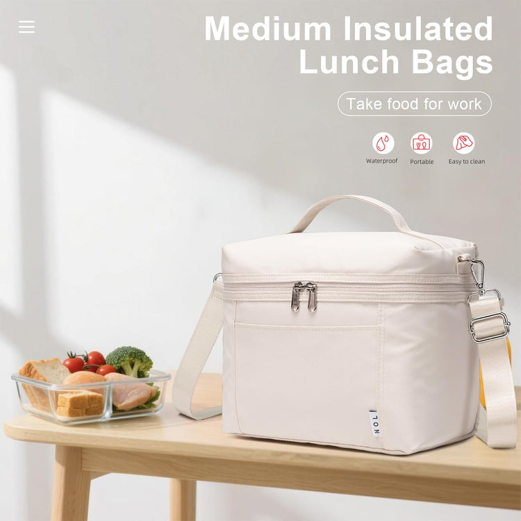 NOL 8L Insulated Lunch Bags for Women Cooler Bag Lightweight Nylon Waterproof Lunch Box For Work