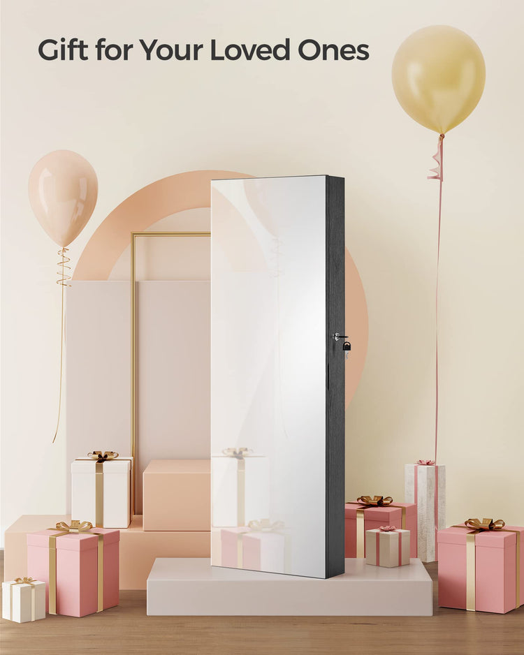 Mirror Jewelry Cabinet Armoire
