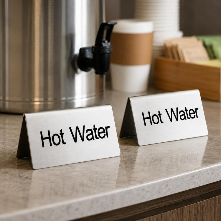 Stainless Steel Table Tent Sign (2 Count)