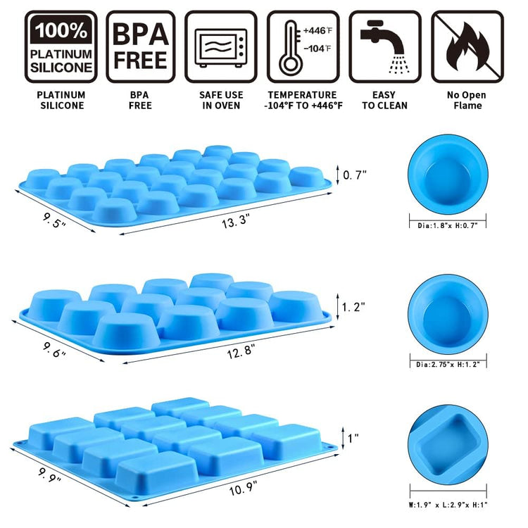 Silicone Muffin Pan (3 Count)
