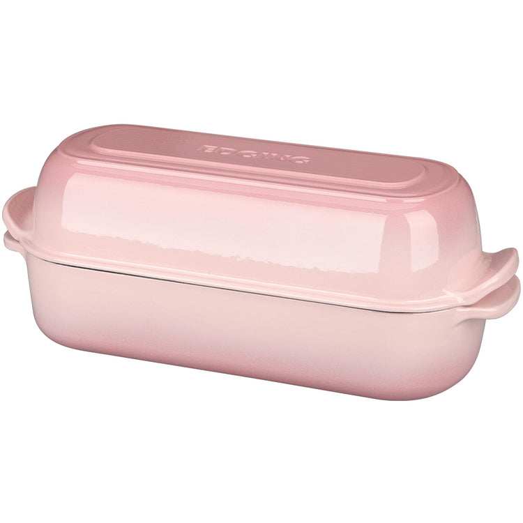 Enameled Cast Iron Loaf Pan with Lid