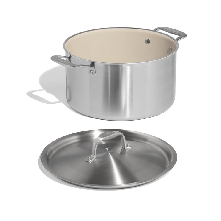 Cookware 8 QT CeramiClad Non Stick Stock Pot with Lid