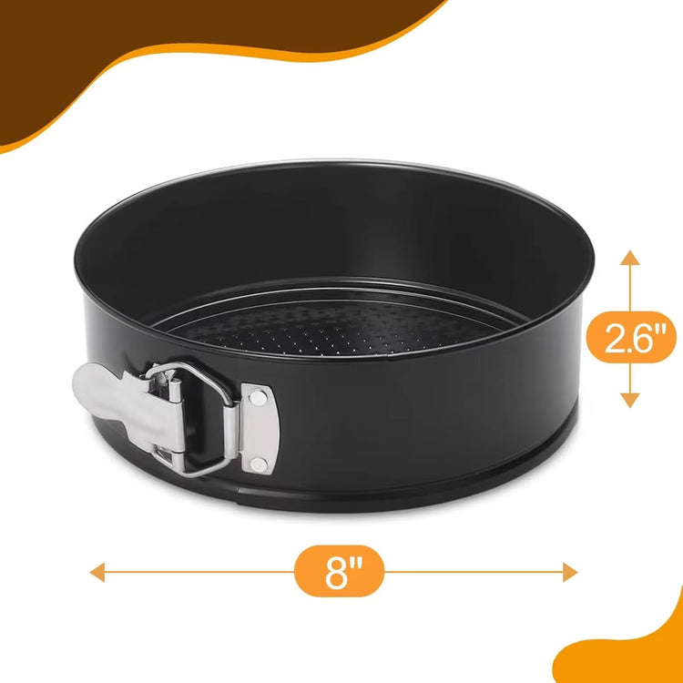 8 Inch Non stick Springform Pan with Removable Bottom