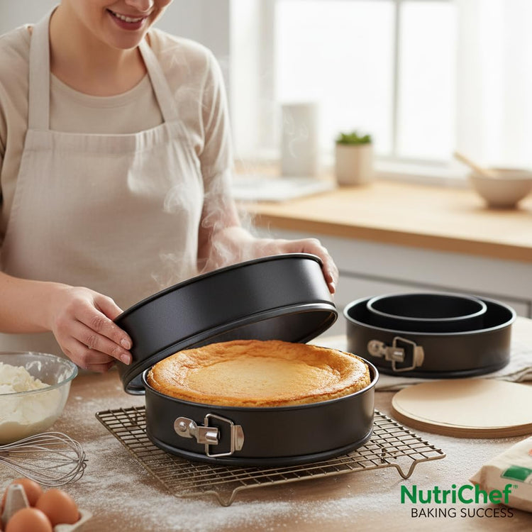 3 Piece Nonstick Springform Pan Set