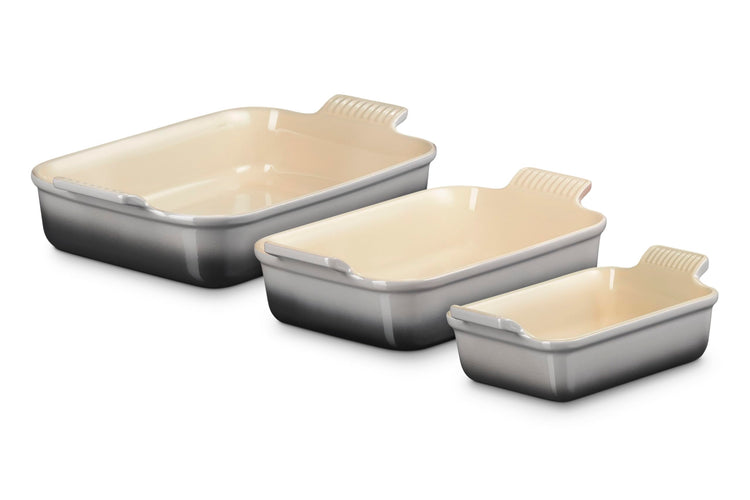 Stoneware Heritage Rectangular Baking Dish (3 Count)