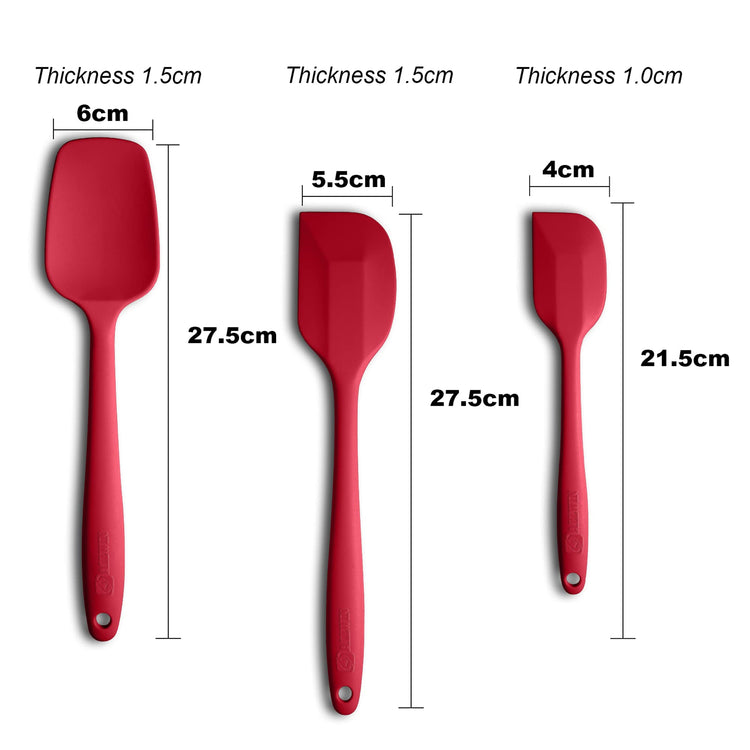 3 Piece Silicone Spatula Set