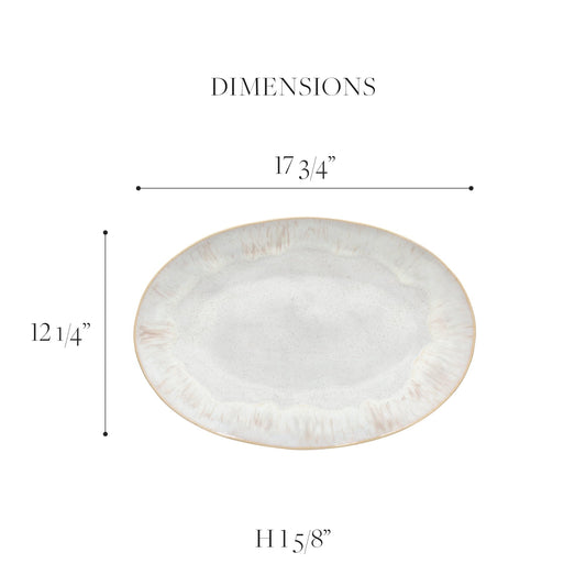 Ceramic Stoneware 18'' Oval Platter