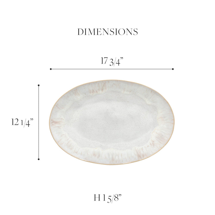 Ceramic Stoneware 18'' Oval Platter