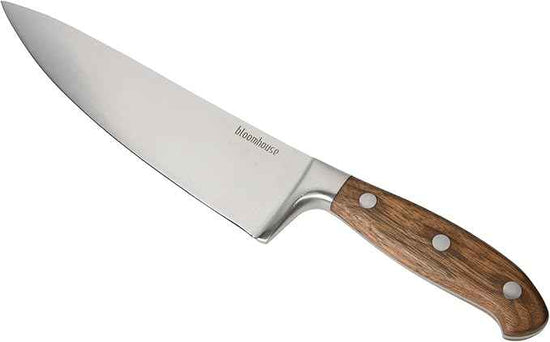 Bloomhouse 8 Inch German Steel Chef's Knife W/Walnut Wood Forged Handle
