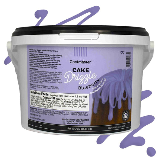 Blueberry Flavored Cake Drizzle by Chefmaster (105.6 Ounce)