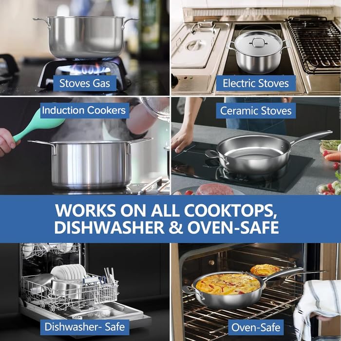 Premium Stainless Steel Cookware Set