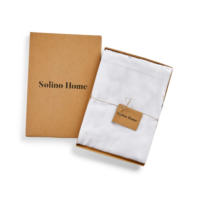 100% Pure Linen Kitchen Apron White