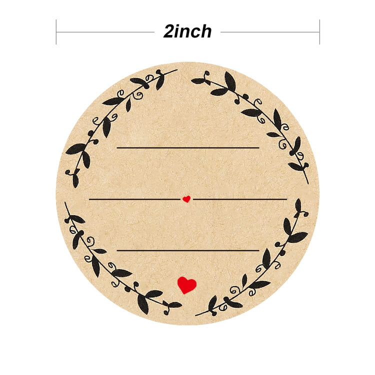 500pcs 2" Label Stickers for Jars and Lids