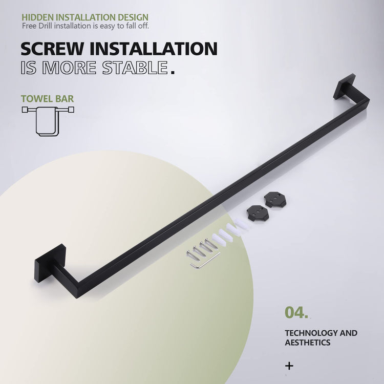 36 Inch Single Towel Bar