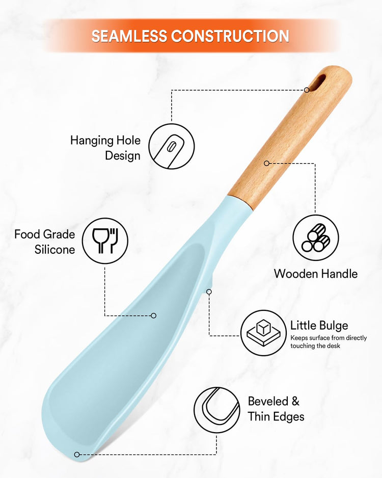 Cooking Spoon and Rice Scooper for Nonstick Cookware