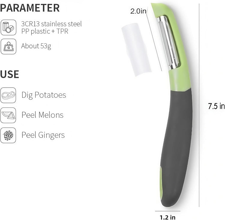 Fanmusic Swivel peelers - potato peelers，Fruit and vegetable peelers for kitchen (2 pack)