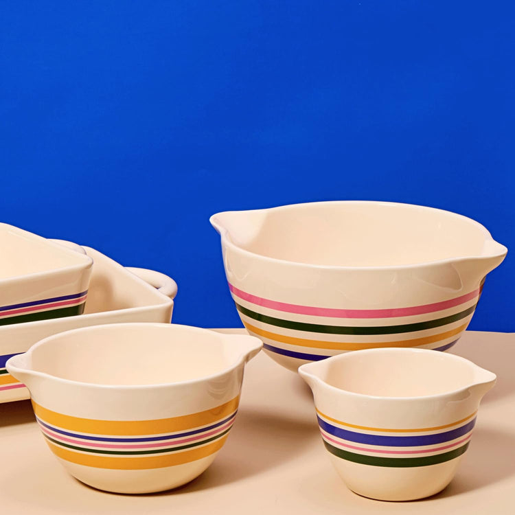 3 Piece Ceramic Mixing Bowl Set