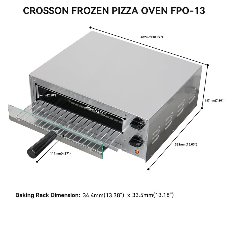 Countertop Electric Frozen Pizza Oven For Indoors with 30
