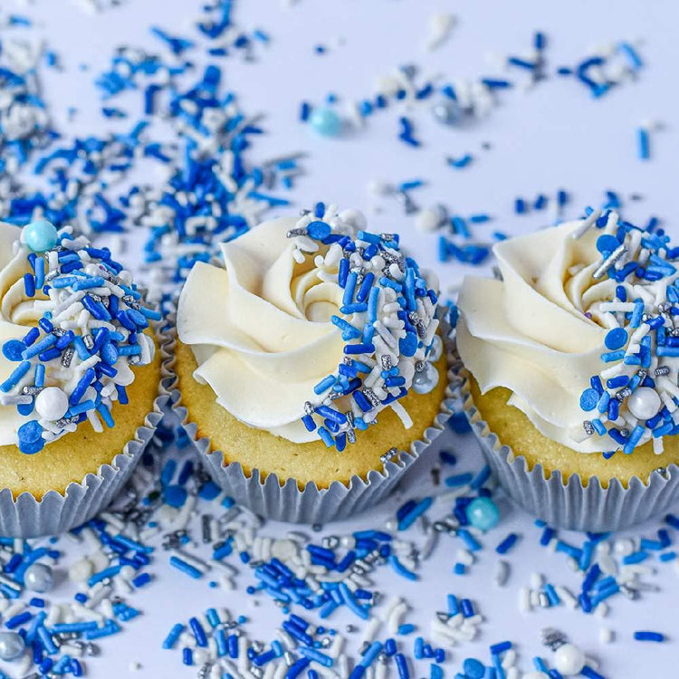 Blue Sprinkles for Cake Decorating and Baking (4 Ounce)