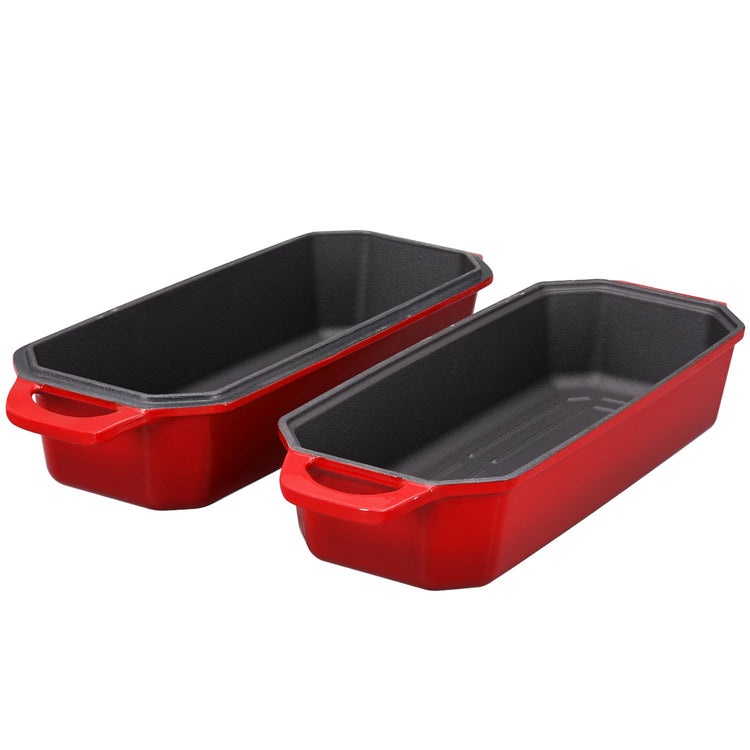 Bread Pan Cast Iron Loaf Pan with Lid Bread Loaf Pan 13x5 Inch Enameled Cast Iron Sourdough Bread Pan