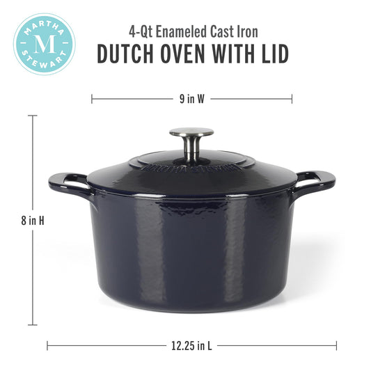 Gatwick 4 Quart Enamel Cast Iron Dutch Oven