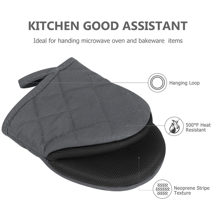 1 Pair Short Oven Mitts