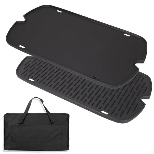 Cast Iron Griddle with Carry Bag for Weber Traveler Grill 9010001 9020001