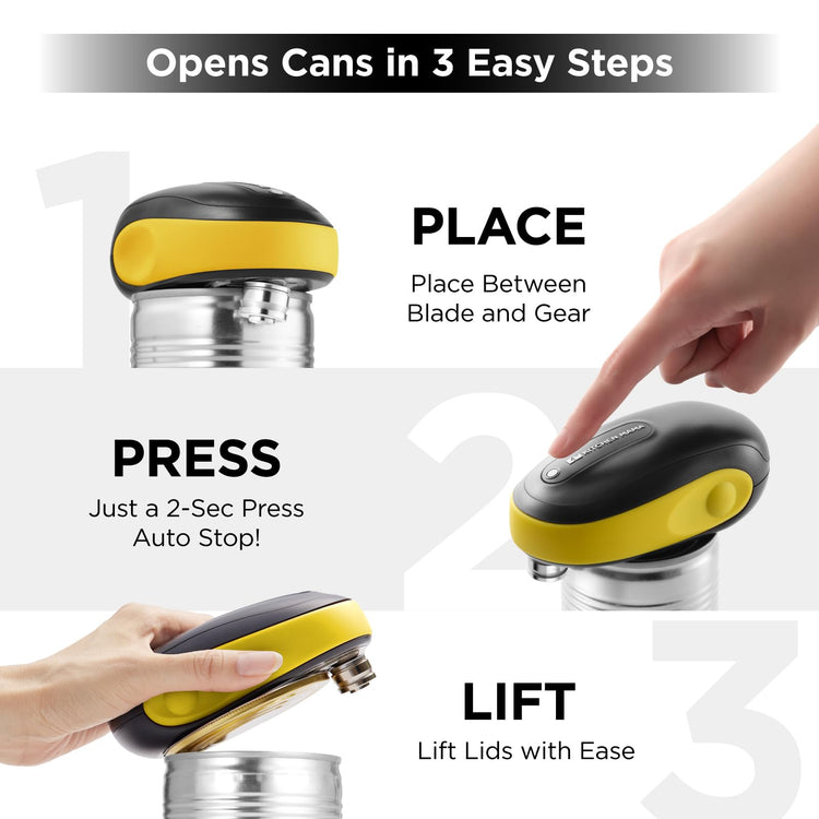 One-To-Go Electric Can Opener, Yellow
